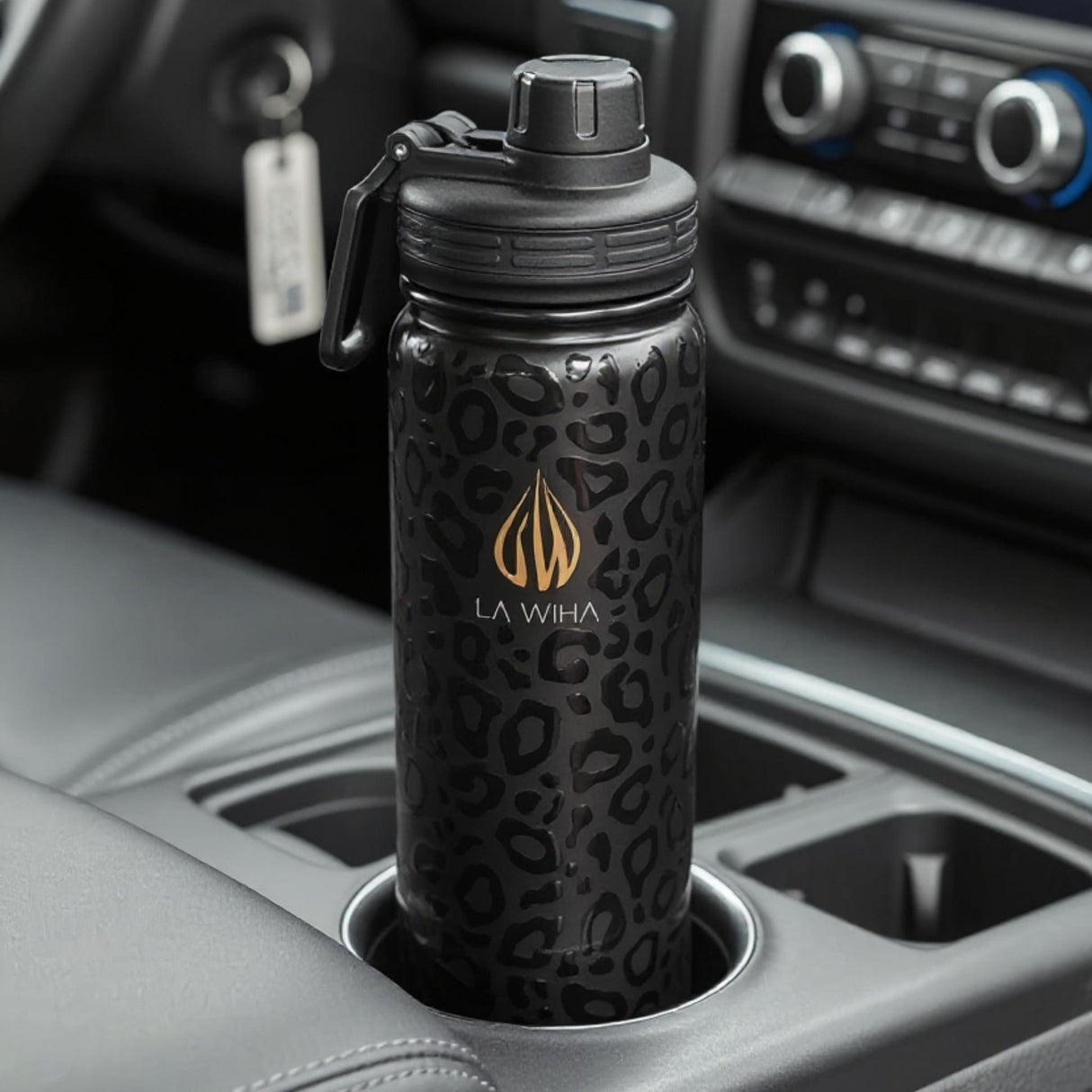 NOIR LEOPARD | 24OZ BOTTLE WITH SPORT LID