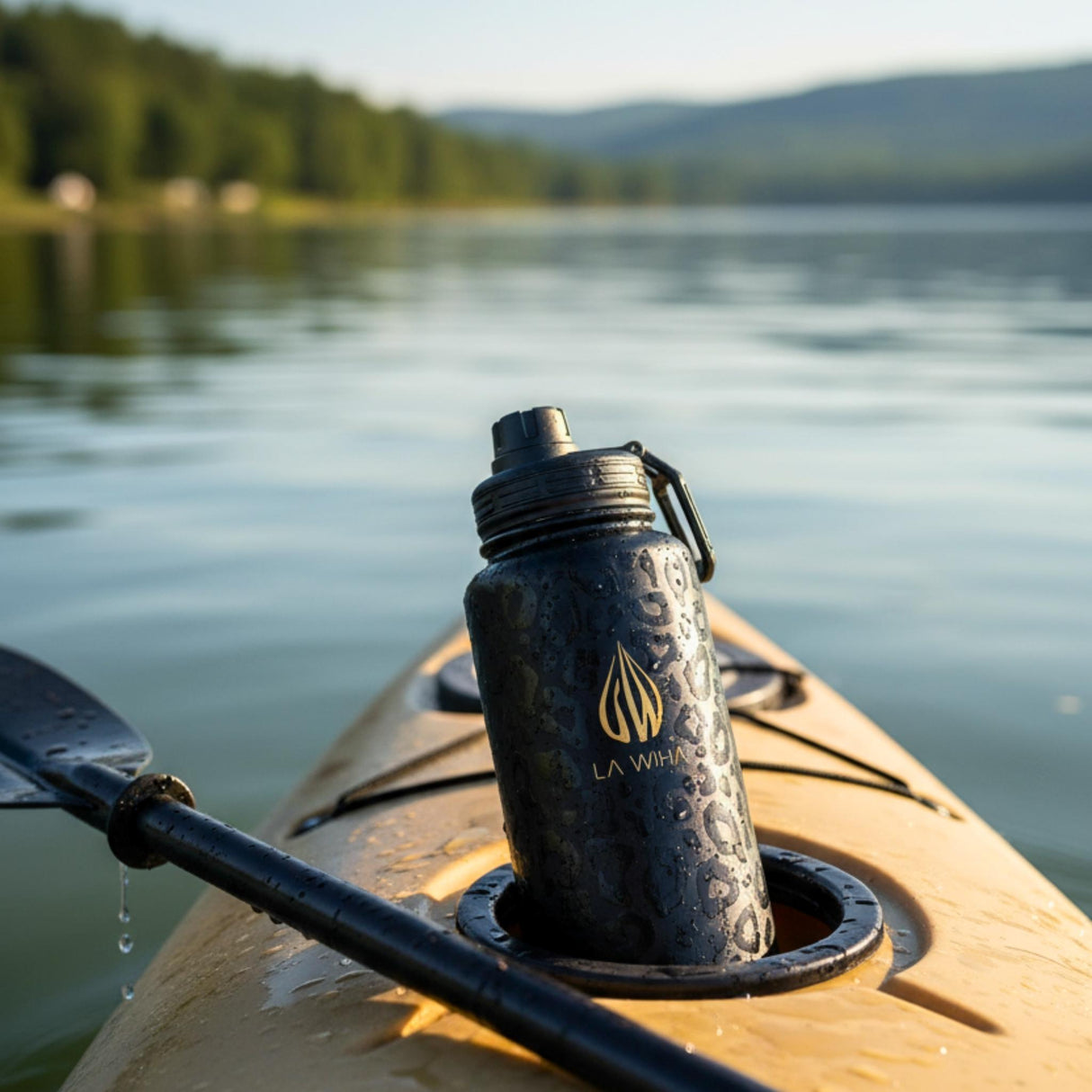 NOIR LEOPARD | 32OZ BOTTLE WITH SPORT LID