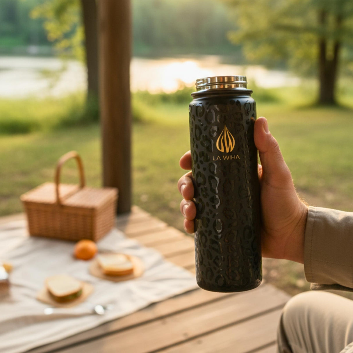 NOIR LEOPARD | 24OZ BOTTLE WITH STRAW LID