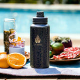 NOIR LEOPARD | 32OZ BOTTLE WITH SPORT LID