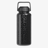 A 32 ounce matte black jug with a wide handle lid  shown on a clean white background with a soft shadow.