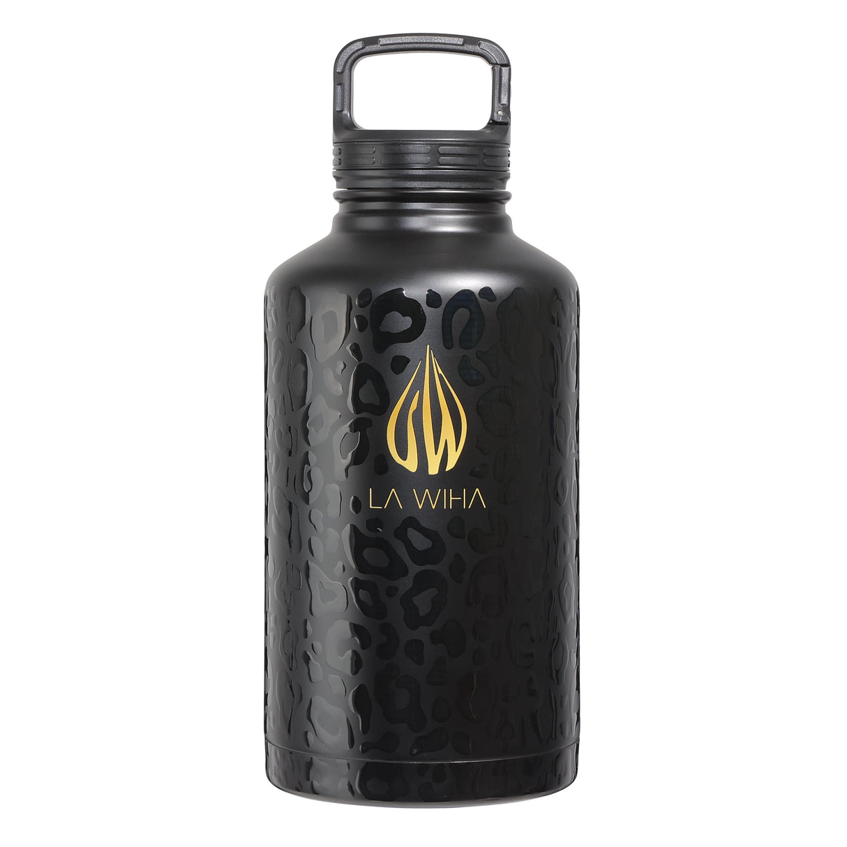 NOIR LEOPARD 64OZ | HALF GALLON BOTTLE WITH CLIP CARABINER LID